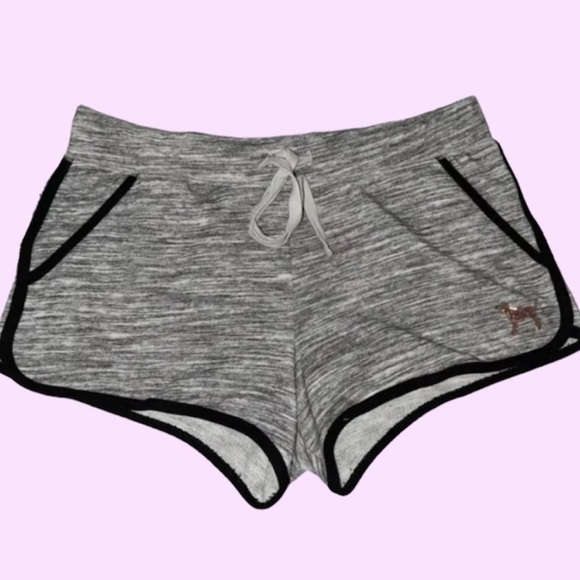 PINK Victoria’s Secret Rose Gold Bling Sequined SET  RARE!! Shorts and T-Shirt - Picture 6 of 15